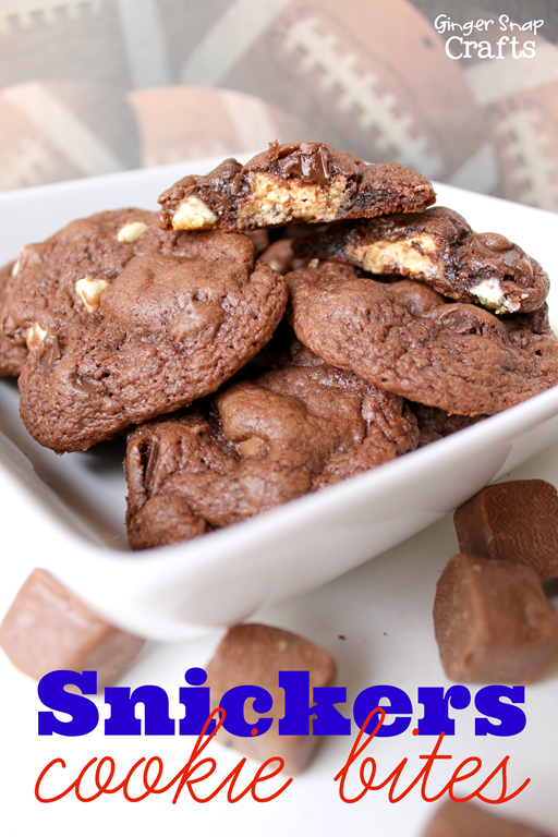 Snickers Cookie Bites at GingerSnapCrafts.com #cbias #shop Snickers Cookie Bites at GingerSnapCrafts.com #cbias #shop