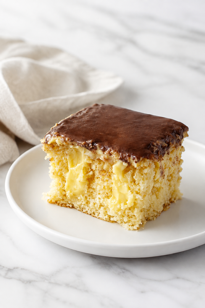 Boston Cream Sheet Cake